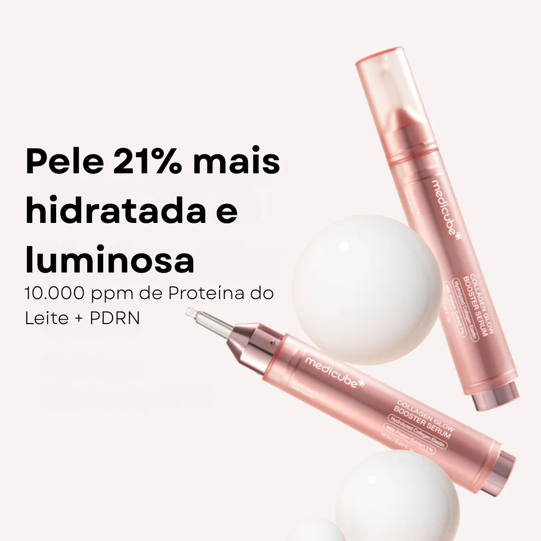 Sérum hidratante com colágeno e textura leitosa