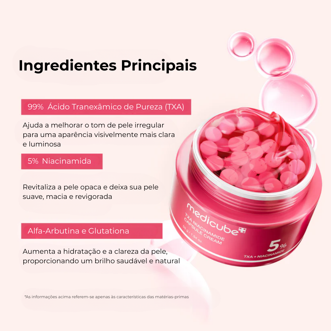 Crema en cápsulas con TXA + Niacinamida: ilumina e hidrata