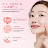 Cápsulas de crema de colágeno rosa con PDRN