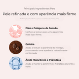 Mascarilla nocturna rosa con cafeína de PDRN: hidratación y firmeza