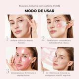 Mascarilla nocturna rosa con cafeína de PDRN: hidratación y firmeza
