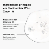 The Ordinary Niacinamide 10% + Zinc 1% Sérum Controlador de Oleosidade