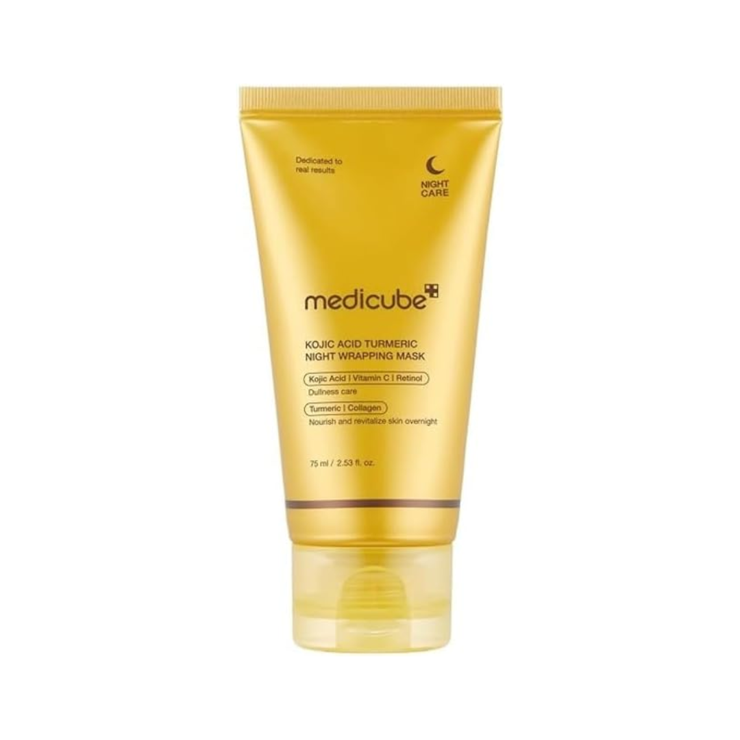 Mascarilla facial nocturna con ácido kójico y cúrcuma